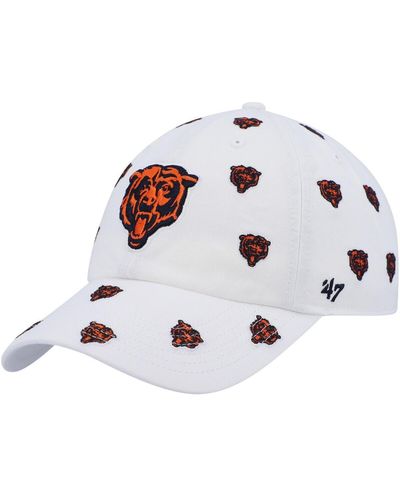 '47 '47 Chicago Bears Confetti Clean Up Logo Adjustable Hat - White