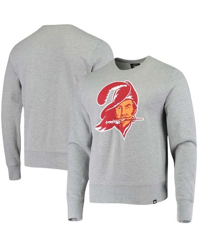 Men's '47 Red Tampa Bay Buccaneers Groundbreaker Onset Pullover Sweatshirt