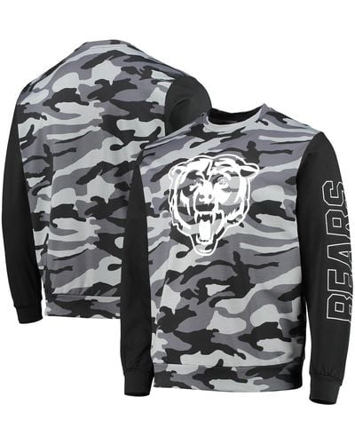 FOCO Chicago Bears Camo Long Sleeve T-shirt - Black