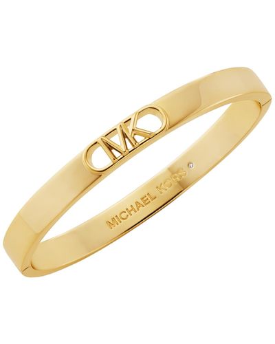 Michael Kors Plated Empire Link Bangle Bracelet - Metallic