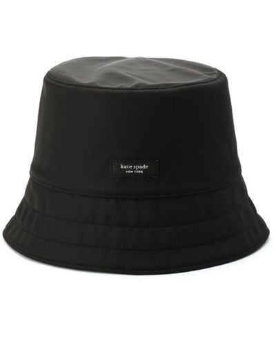 Kate Spade Packable Sam Nylon Bucket Hat - Black
