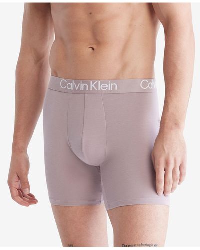 Calvin Klein CK men violet purple ultra soft modal TRUNK underwear size M L