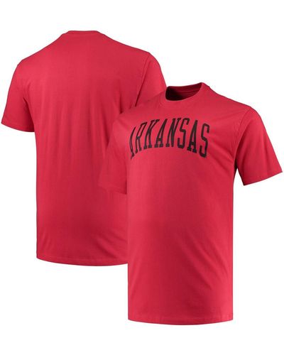 Champion Arkansas Razorbacks Big And Tall Arch Team Logo T-shirt - Red