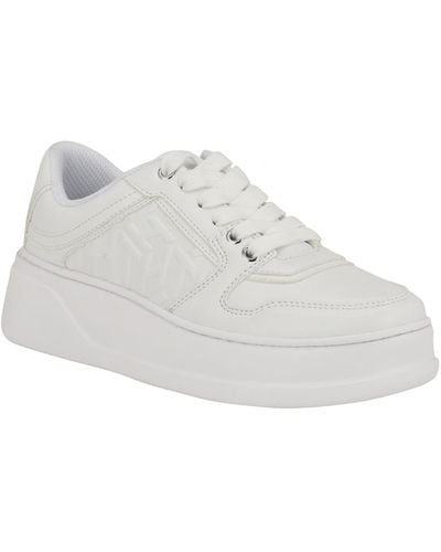 Tommy Hilfiger Glenny Platform Lace Up Sneakers - White