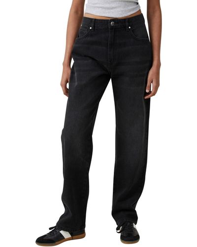 Cotton On Long Straight Jeans - Black