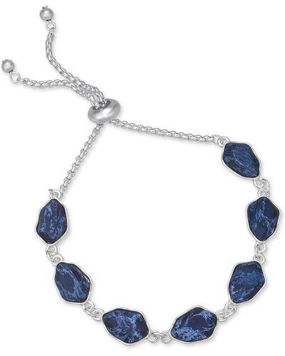 Style & Co. Colored Stone Slider Bracelet - Blue