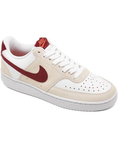 Nike Court Vision Low Casual Sneakers From Finish Line - White