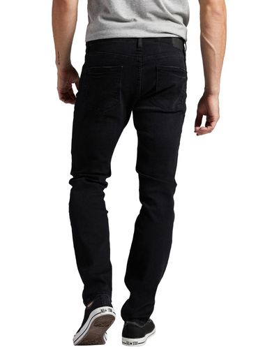 Silver Jeans Co. Taavi Skinny Fit Skinny Leg Jeans - Black