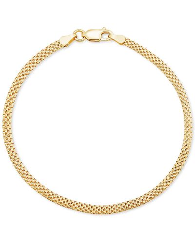 Giani Bernini Tulipano Link Chain Bracelet In 18k Gold-plated Sterling Silver, Created For Macy's - Metallic