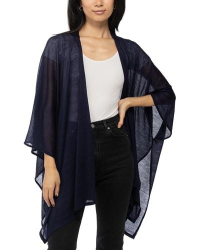 INC International Concepts Knit Kimono - Blue