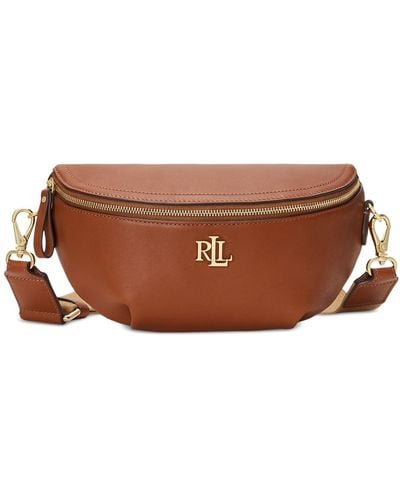 Lauren by Ralph Lauren Leather Marcy Small Belt Bag - Brown