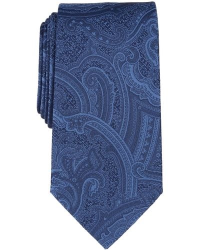 Michael Kors Farington Paisley Tie - Blue