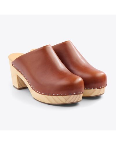Nisolo All-day Heeled Clog - Brown