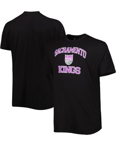 Profile Sacramento Kings Big And Tall Heart And Soul T-shirt - Black