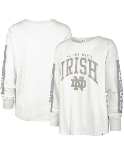 '47 Notre Dame Fighting Irish Statement Soa 3-hit Long Sleeve T-shirt - White