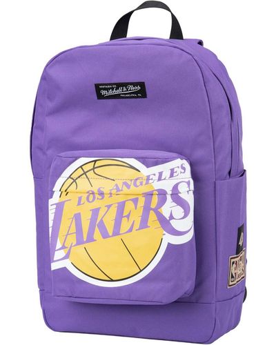 Mitchell & Ness And Los Angeles Lakers Hardwood Classics Backpack - Purple