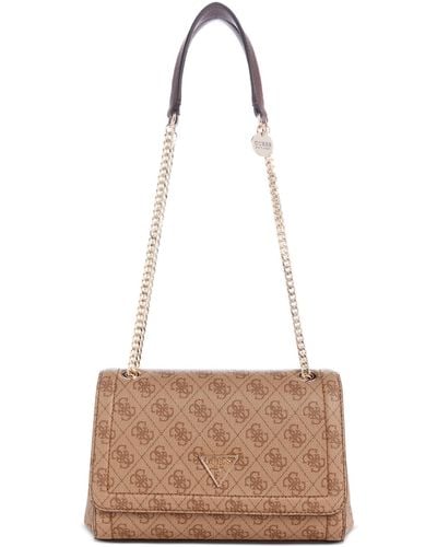 Guess Noelle Small Convertible Crossbody - Natural