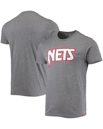Sportiqe Heather Gray Brooklyn Nets Moments Mixtape Comfy Tri-blend T-shirt
