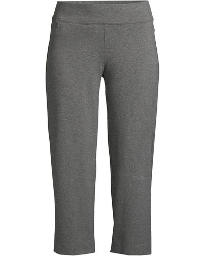 Lands' End Starfish Mid Rise Crop Pants - Gray