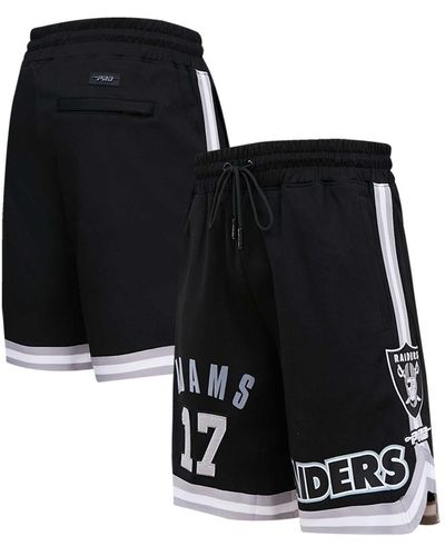 Pro Standard Davante Adams Las Vegas Raiders Player Name And Number Shorts - Black