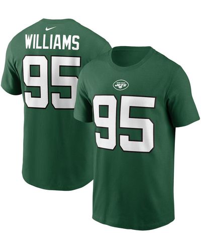 Nike Quinnen Williams New York Jets Player Name And Number T-shirt - Green