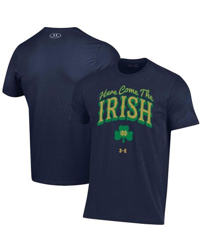 Under Armour Notre Dame Fighting Irish Here Come The Irish T-shirt - Blue