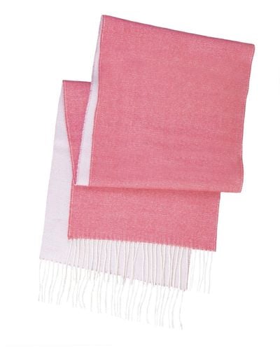 Simply Natural Alpaca-wool Double Face Reversible Scarf - Pink