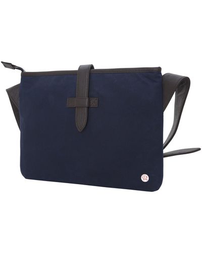 Token Waxed Sterling Shoulder Bag - Blue