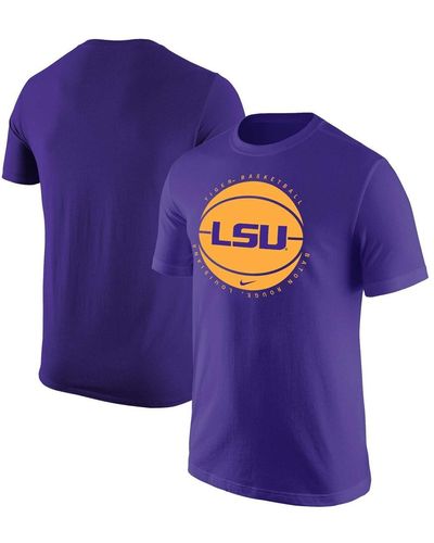 Nike Lsu Tigers Basketball Logo T-shirt - Blue