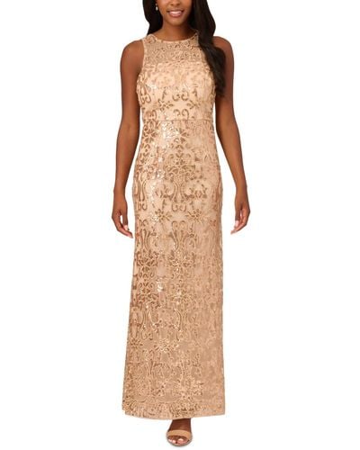 Adrianna Papell Sequin-embellished Gown - Multicolor