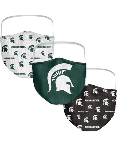 Fanatics Michigan State Spartans All Over Logo Face Covering 3-pack - Green