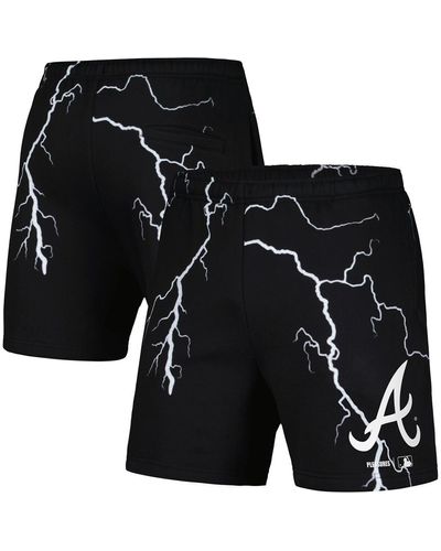 Pleasures Atlanta Braves Lightning Shorts - Black