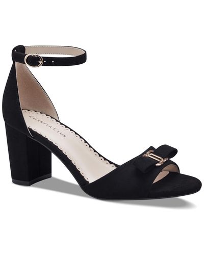 Charter Club Lilianna Ankle-strap Dress Sandals - Black
