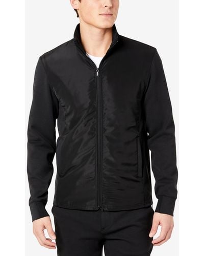 Kenneth Cole Active Mock Neck Jacket - Black