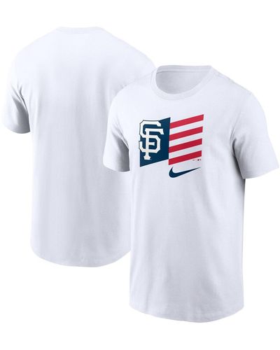 Nike Washington Nationals Americana Flag T-shirt - White