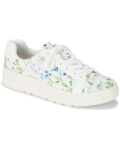 BareTraps Nishelle Casual Lace Up Sneakers - White