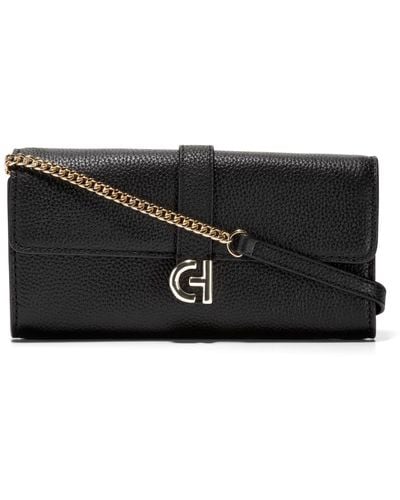Cole Haan Leather Wallet-on-a-chain - Black