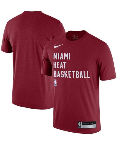 Nike Miami Heat 2023/24 Sideline Legend Performance Practice T-shirt - Red