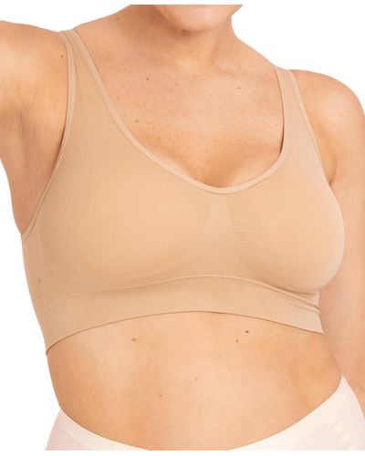 Shapermint Essentials Everyday Throw-on Wirefree Bralette 91404 - Natural