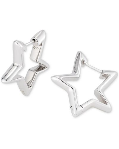 Kendra Scott 14k Gold-plated Small Star huggie Hoop Earrings - Metallic