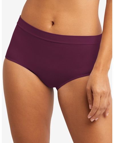 Bali One Smooth U All Over Smoothing Brief Underwear 2361 - Purple