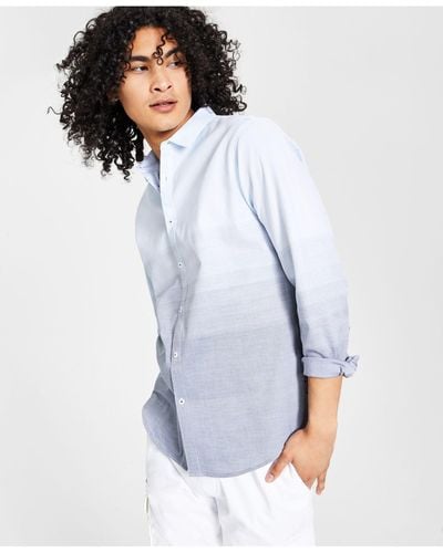 INC International Concepts Ombre Shirt, Created For Macy's - Blue