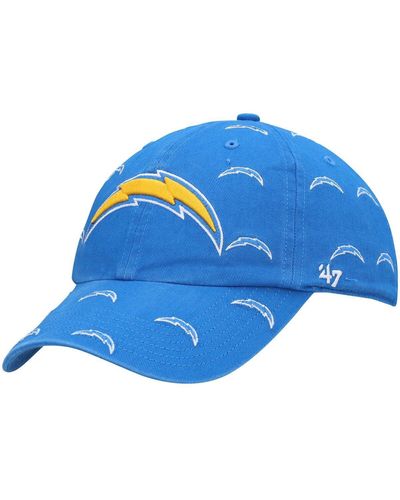 '47 '47 Los Angeles Chargers Confetti Clean Up Adjustable Hat - Blue