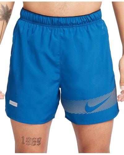 Nike Challenger Flash Dri-fit 5" Running Shorts - Blue