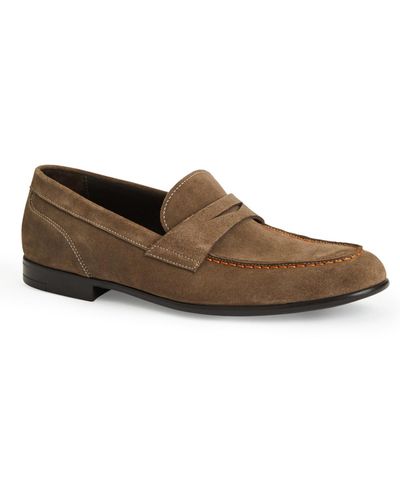 Bruno Magli Silas Suede Loafers - Brown