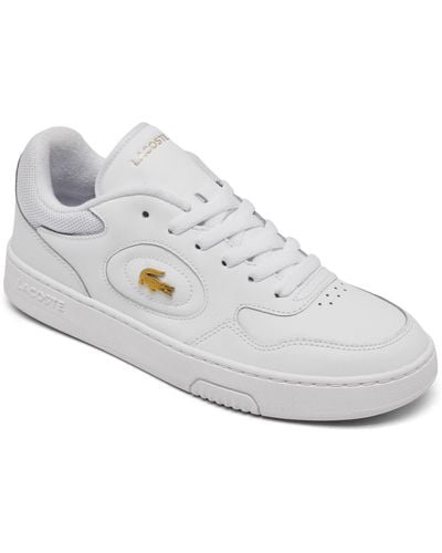 Lacoste Lineset Leather Casual Sneakers From Finish Line - White