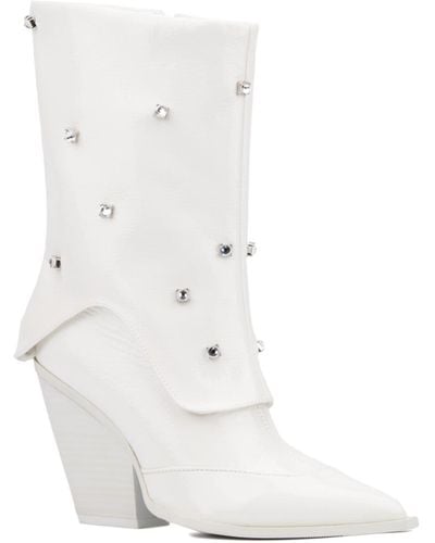 Olivia Miller Bling Western Boot - White