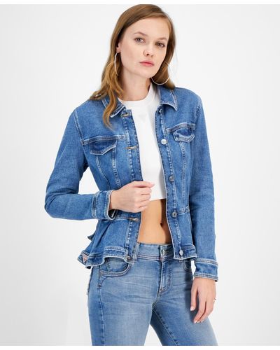 Guess denim top jacket womens
