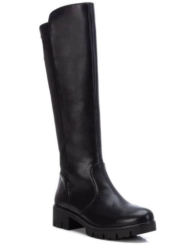 Xti Knee High Boots By - Black