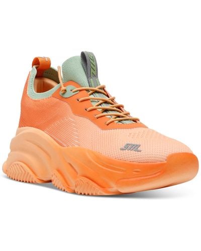 Steve Madden Vault Chunky Lace-up Platform Sneakers - Orange